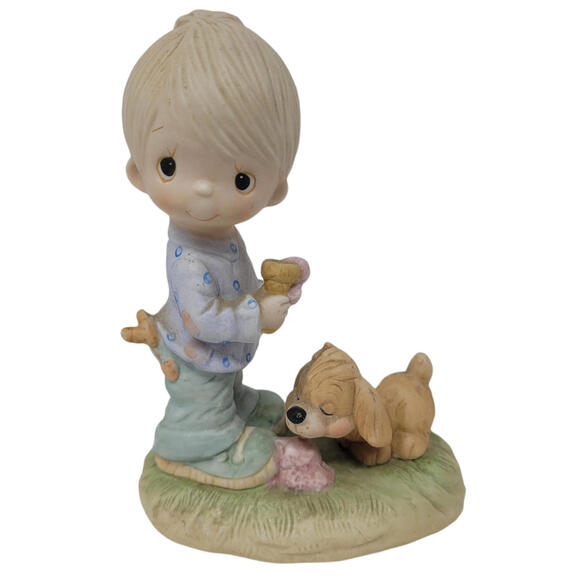 Precious Moments Praise The Lord Anyhow Figurine Jonathan & David Hourglass - Picture 1 of 6